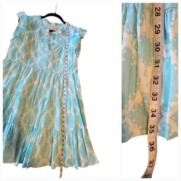 Roller Rabbit Tezza Pippa Dress Full Skirt Beach Inspired Cotton Poplin sz M - Picture 6 of 12